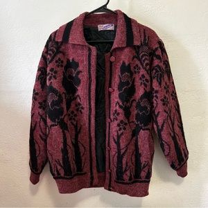 Floral Sweater Jacket
